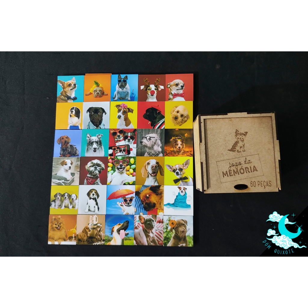 Jogo da Memória em mdf - Doguinho (30 pares)
