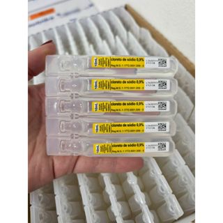Cloreto de Sódio 0,9% 10ml - Kit 100 Unidades em Oferta na Shopee