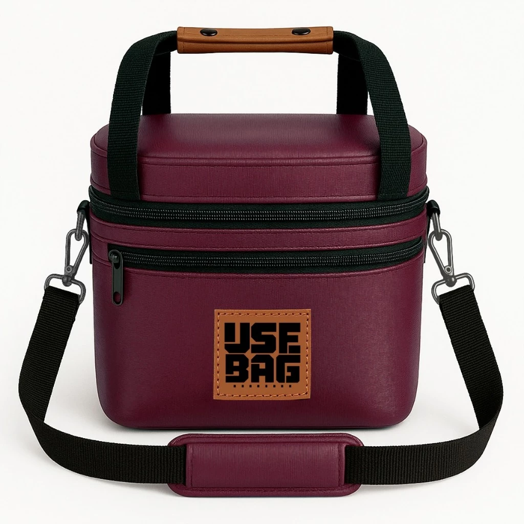 Bolsa Térmica Luxo Impermeável Emborrachada Academia Viagem Necessaire Lancheira Marmiteira Fitness