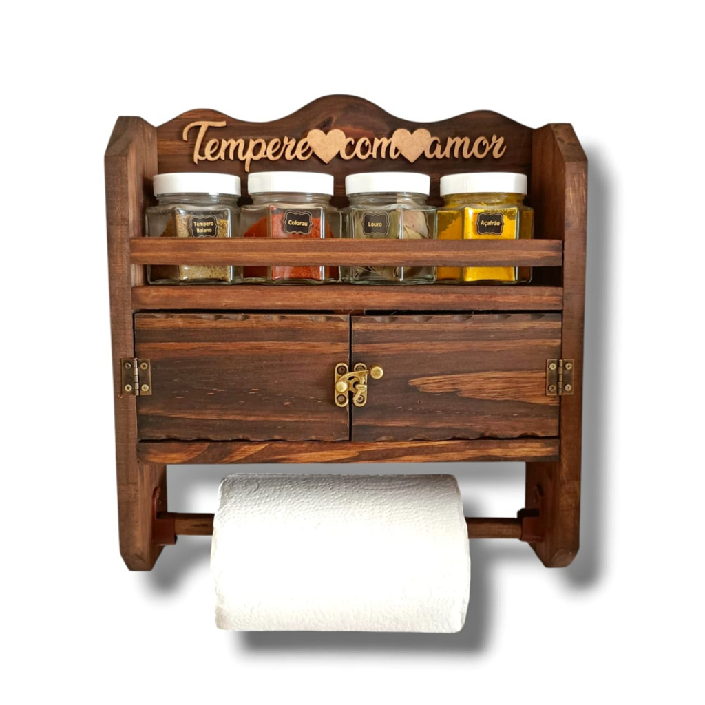 Art & Lar Armarinho de Temperos Cozinha Papel Toalha