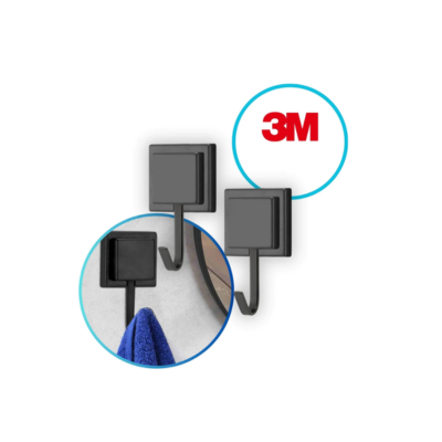 Kit 2 Suporte Porta Toalha De Banho Gancho Dupla Face 3m em Oferta na Shopee