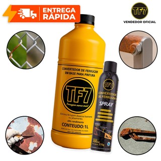 TF7 Fundo Convertedor de Ferrugem Spray E Base Líquida Original Limpa Prime Spray Tubo 1 …