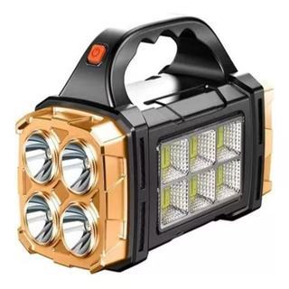 Kit 1-3 Lanterna Holofote Solar Pro Led Super Potente Recarregável com USB Luz Fria e Quen...