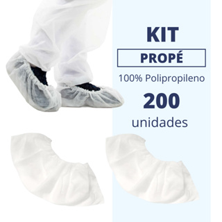 Propé Sapatilha Descartável 200 Unidades Anvisa C/ Elástico Direto da Fábrica em Oferta na Shopee