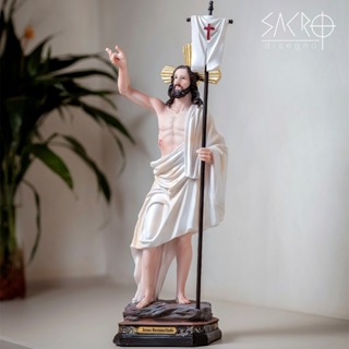Imagem Jesus Ressuscitado 40cm Resina Importado em Oferta na Shopee