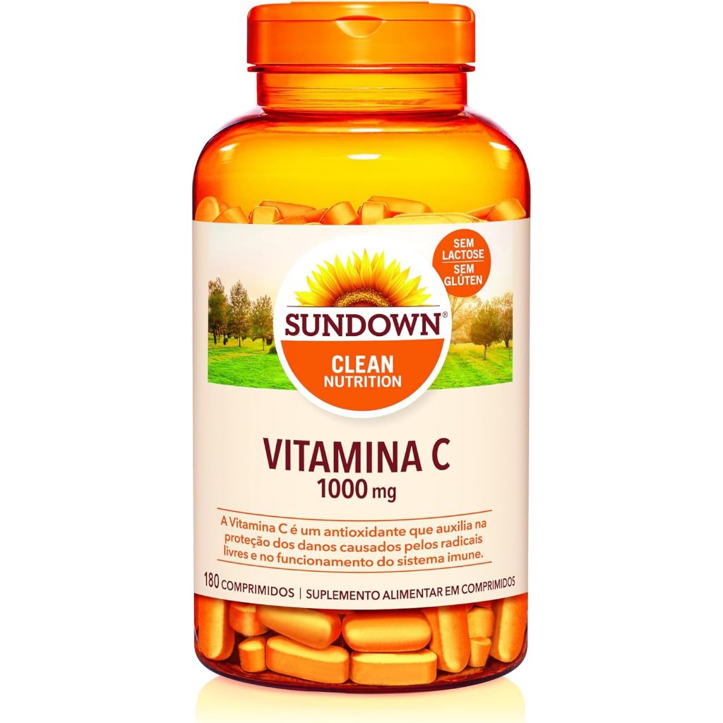 Suplemento Alimentar Sundown Vitamina C 1000mg Com 180 Cápsulas em Oferta na Shopee