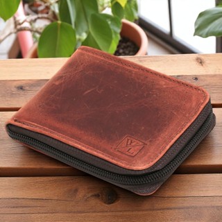 Carteira Pequena Masculina De Ziper De couro Legítimo Porta Cartão Documentos CNH Notas Luxo Premium em Oferta na Shopee