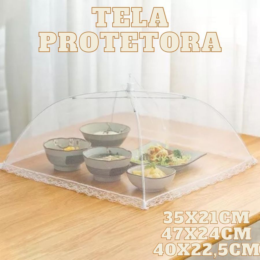 Tela Protetora Para Alimentos Nos Tamanhos 35x21Cm E 47x24Cm E 40x22,5Cm Prático E Fácil Top Util em Oferta na Shopee