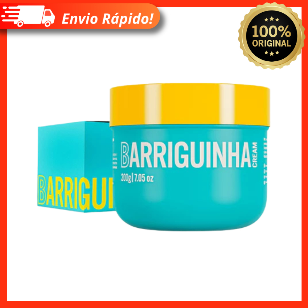 Barriguinha Cream 200g - Creme Firmador Redutor De Medidas e Acúmulo De Gordura - Beleza Brasileira
