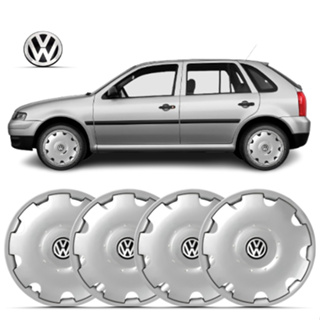 Kit 4 Calota Aro 13 Gol Parati G3 2000 Á 2005 Com Emblema em Oferta na Shopee