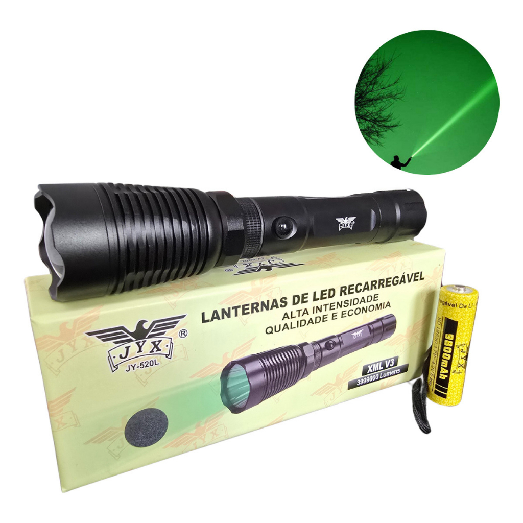 Lanterna Tática Led Verde Com Suporte P/ Espingarda Cor da lanterna Preto Foco Redondo em Oferta na Shopee