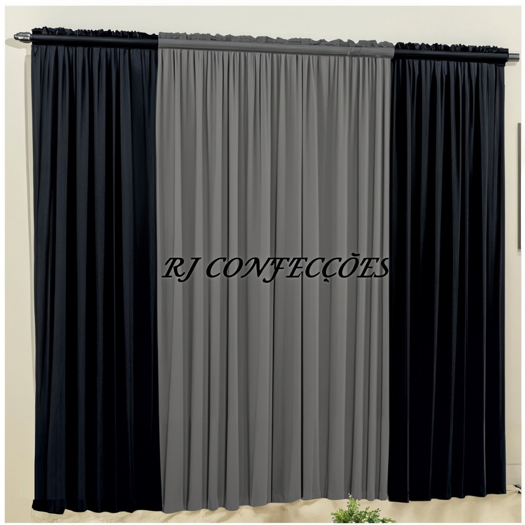 Cortina Versátil- Ideal Para Sala, Quarto, Igreja... Tecido em Malha Gel 2,00m x 1,70m em Oferta na Shopee