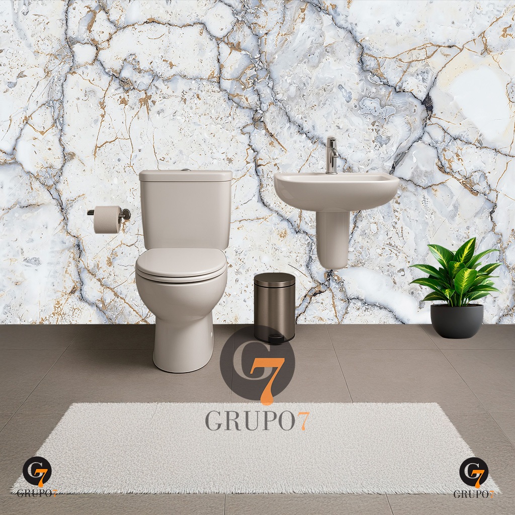 Papel de Parede Para Casa Mármore Branco Listras Dourado Preto Sala Cozinha Quarto Escritorio 3D