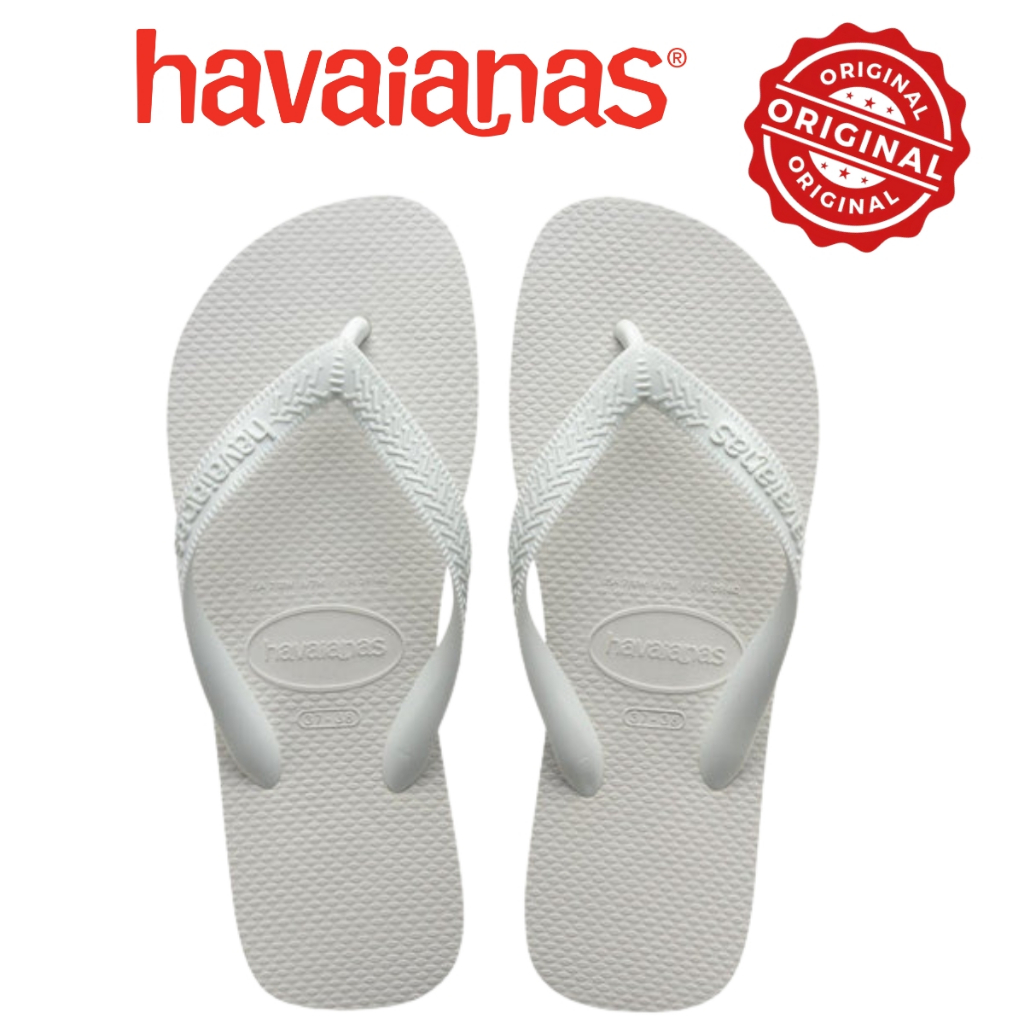 Chinelo Havaianas Top Branco Original Masculino Feminino Sandália Unissex