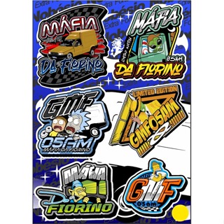 Cartela de Adesivos Grupo Máfia da Fiorino 06 em Oferta na Shopee