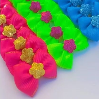 ADESIVOS  PET LAÇOS FITA GORGURÃO-COM 20 UNIDADES-CORES SORTIDAS |PRATICIDADE E ELEGÂNCIA PARA SEU BANHO&TOSA