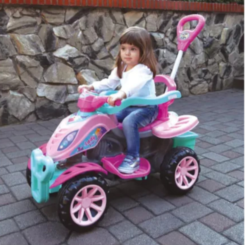 Jip Jip Carrinho Passeio com Empurrador Triciclo Quadriciclo Andador Maral Triciclos e Carrinhos de Passeio