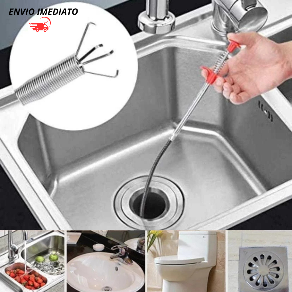 Desentupidor Para Ralo Com Garra e Pia Pegador de Objetos desentope