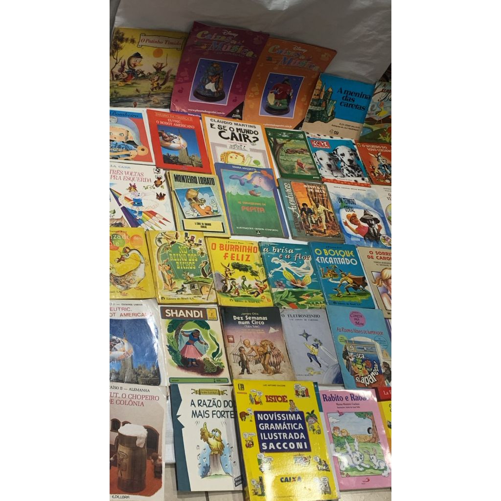 Lote Infanto - Livros Usados Em Bom Estado - Varios Livros e Autores Varios Autores - Lote de 50 Livros