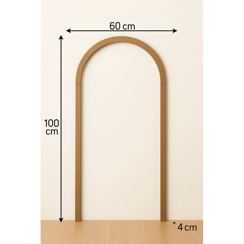 Arco Romano Decorativo em MDF Cru - 100cm x 60cm em Oferta na Shopee