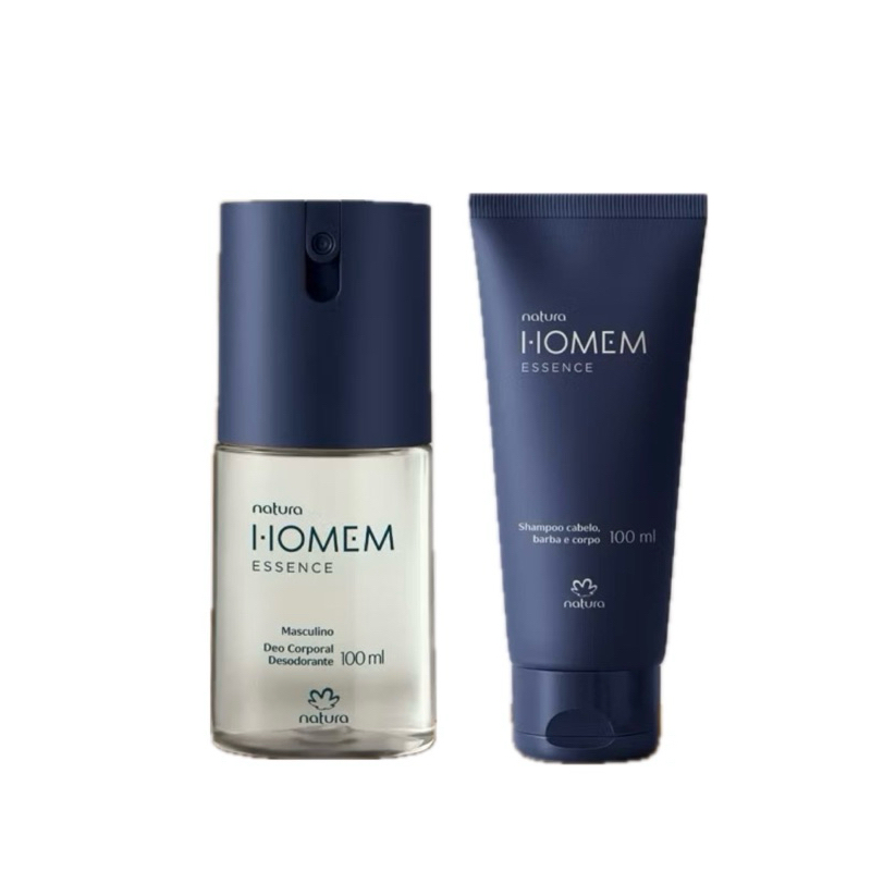 Kit Natura Homem Essence Deo corporal + shampoo