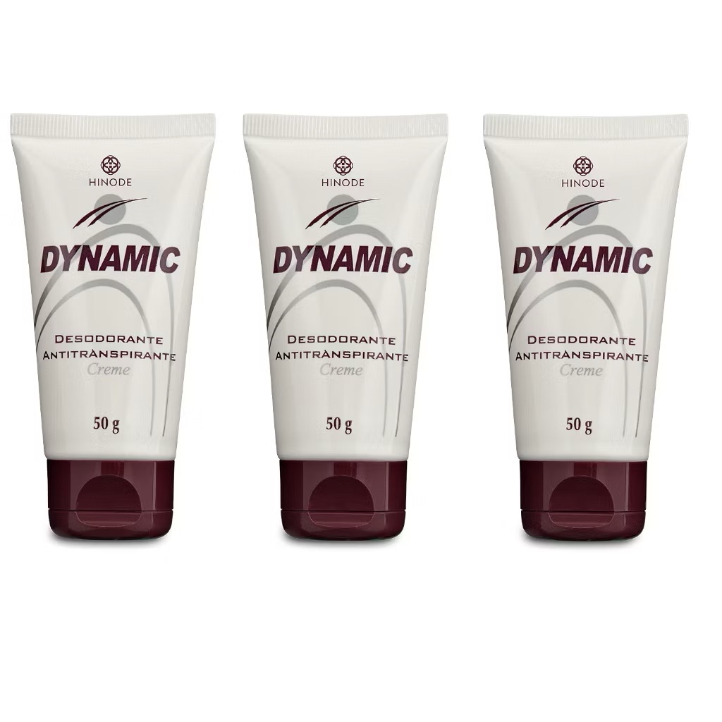 ￼Desodorante Antitranspirante Creme Em Bisnaga  Dynamic Hinode (3 unidades)