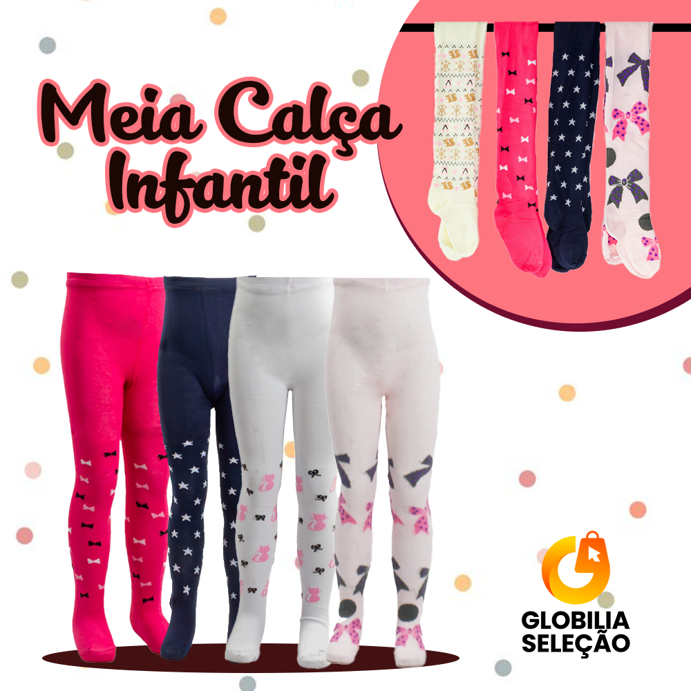 Meia Calca Infantil com Estampa WZ6065