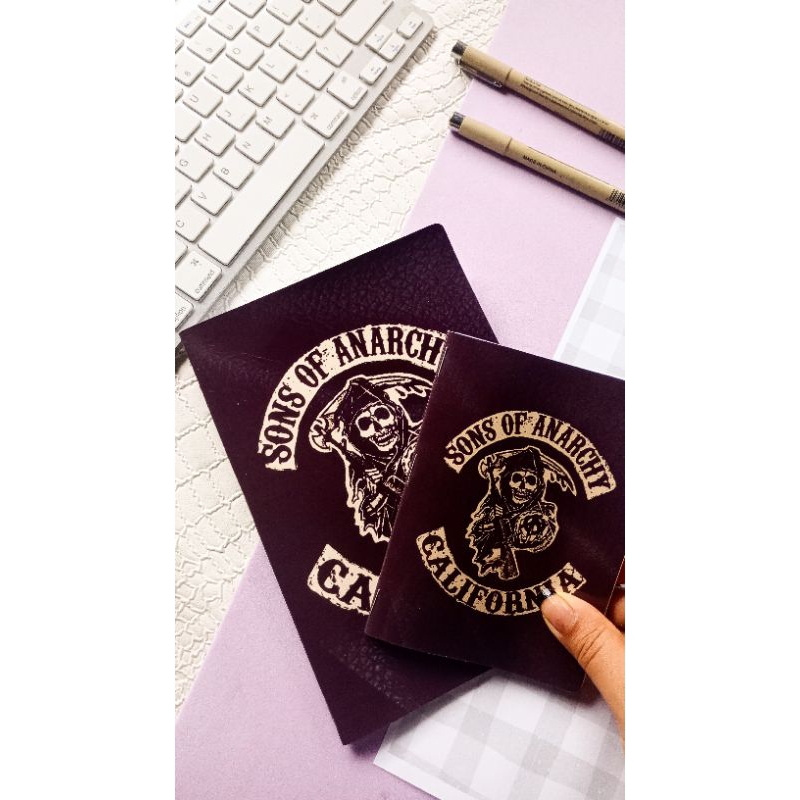 Caderno Sons of Anarchy - Caderno capa flexível tamanho M OU tamanho P