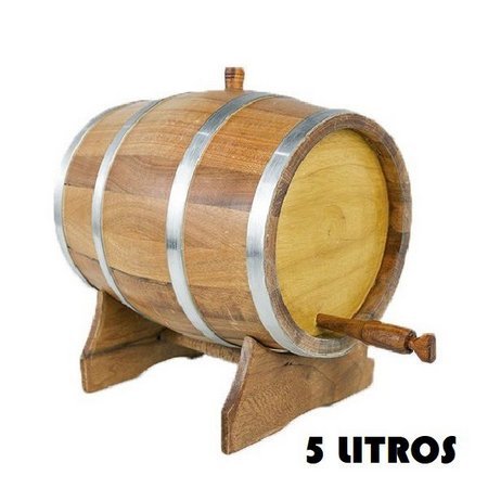 Barril de Carvalho 5 litros I Tonel I Madeira I Cachaça IPinga,toneis 5l madeira ,premium,europeu