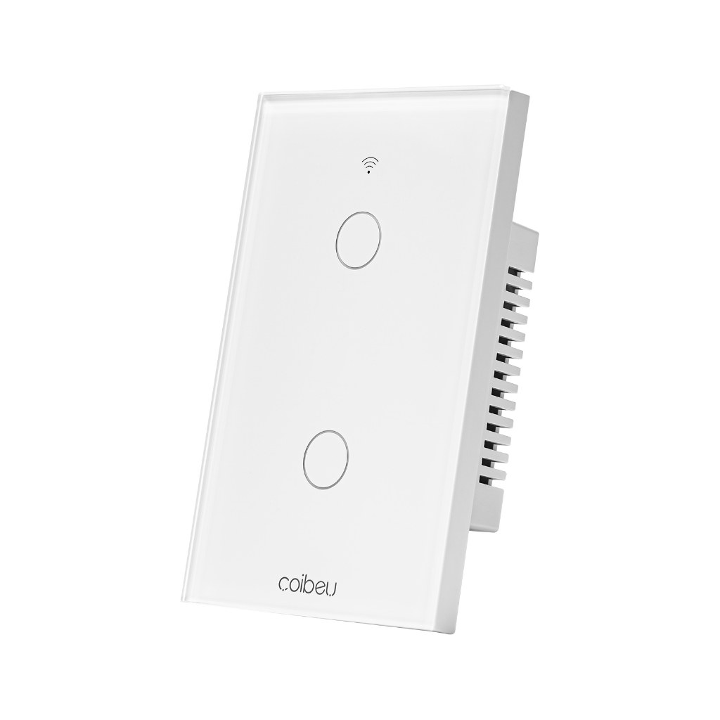 COIBEU nterruptor Inteligente Touch Zigbee 2 Botões Design Moderno Controle por Voz e APP em Oferta na Shopee