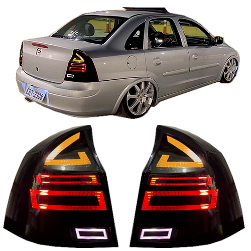 Aplique adesivo Mascara Negra lanterna do corsa Sedan ( O Par ) em Oferta na Shopee