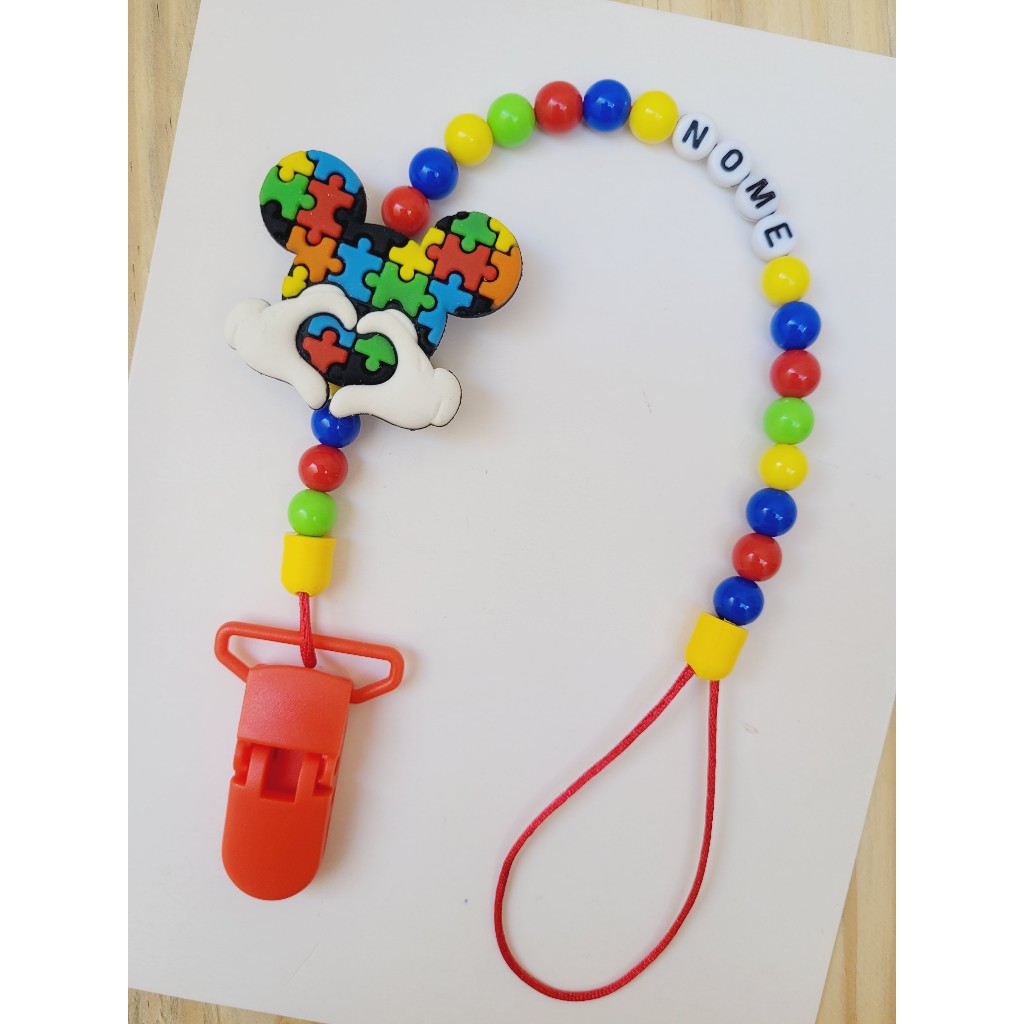 Prendedor de chupeta personalizado Autismo em Oferta na Shopee