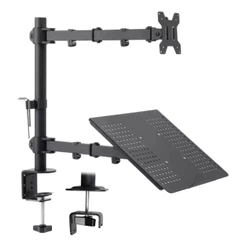 Suporte Notebook E Monitor 8 a 32 Polegadas Tv Articulado Mesa Ajuste Bandeja Gt800e