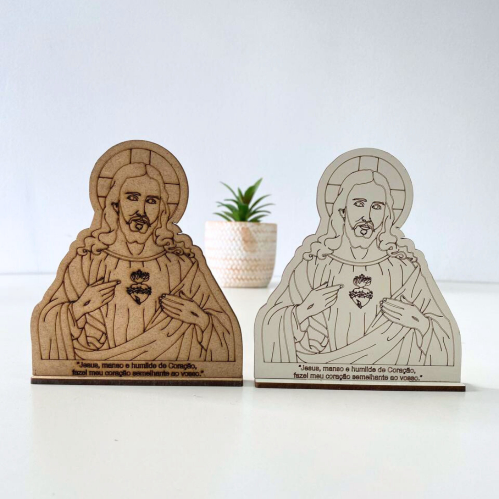 Lembrancinha Totem Personalizado Sagrado Coração de Jesus Artigos Religiosos Católicos Itens Católicos Presente Cristão