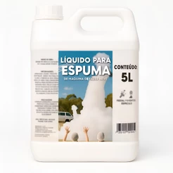 Líquido para Máquina de Espuma 5L – Efeito Neve, Alta Espuma, Ideal para Festas e Eventos