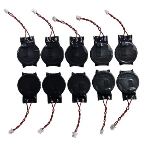 Kit C/ 10 Unidades Bateria Cmos Bios 3.0V Cr2032 C/ Fio 2 Pinos