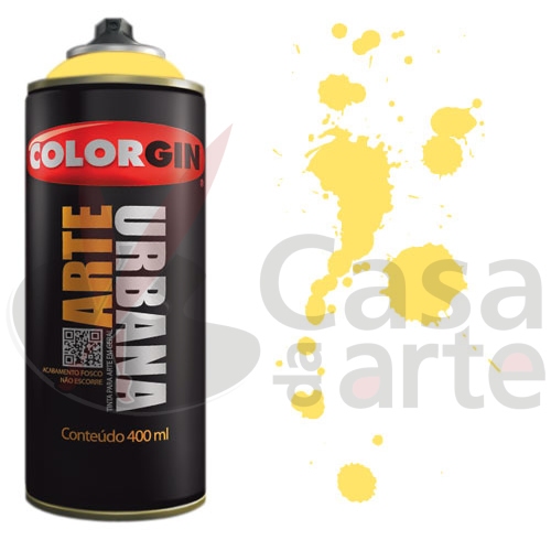 Tinta Spray Arte Urbana Colorgin 400ml 912 Amarelo Canario