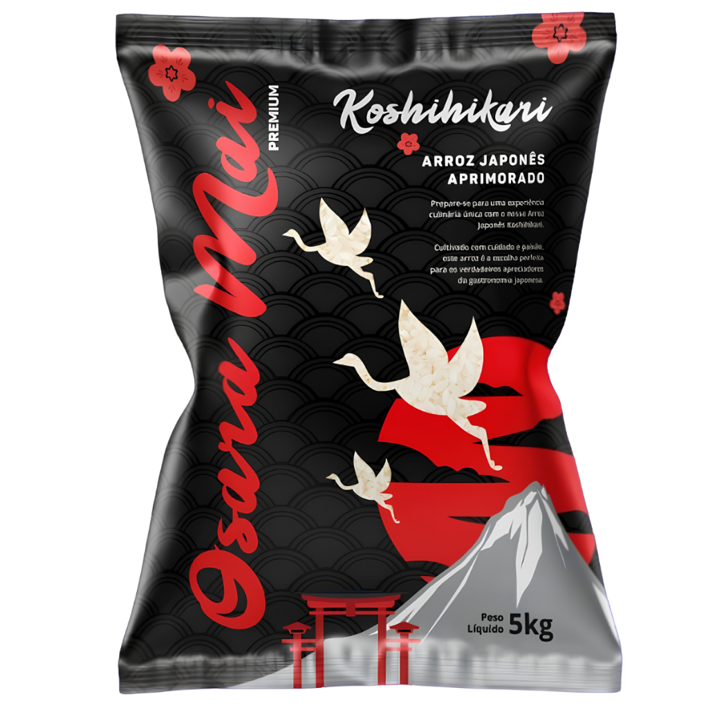 GOHAN ARROZ KOSHIHIKARI IMPORTADO GRÃO CURTO TIPO 1 PREMIUM 5KG