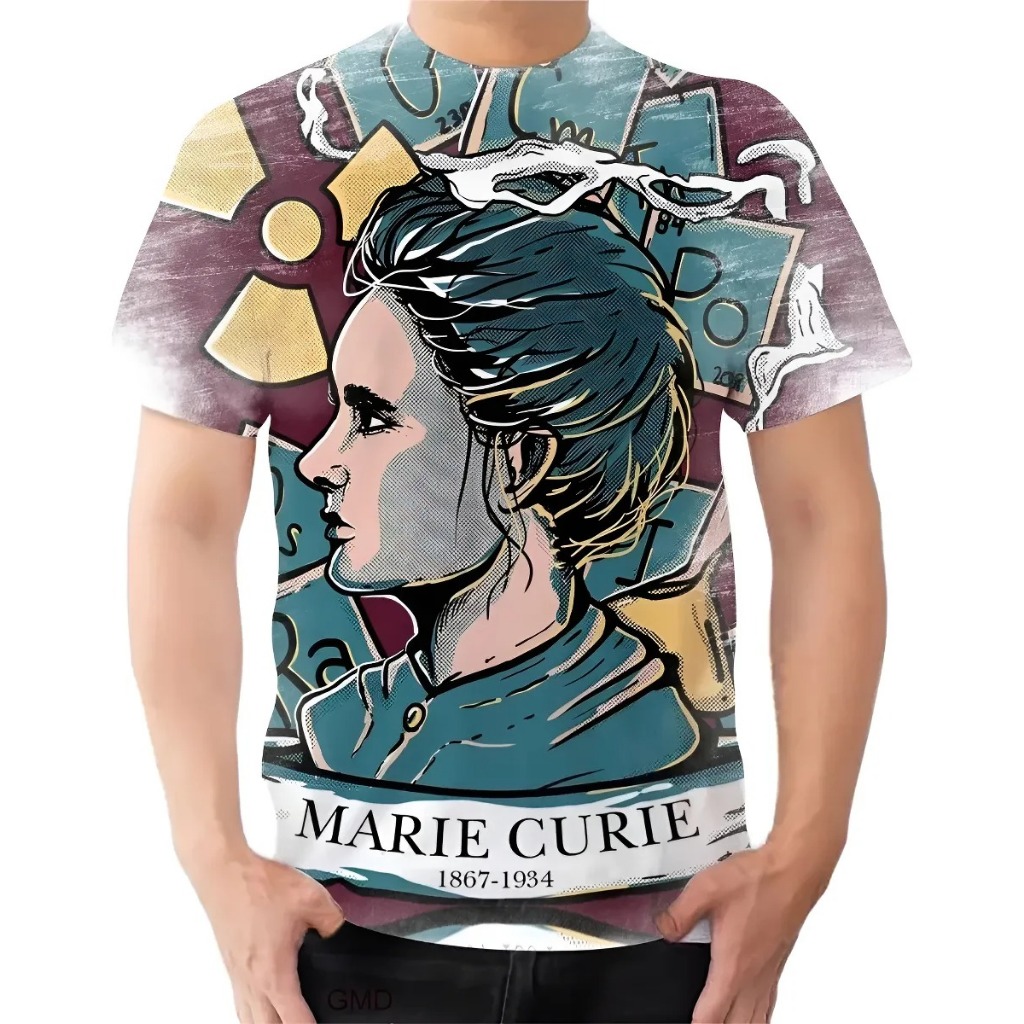 Camiseta Camisa Marie Curie Cientista Física 34