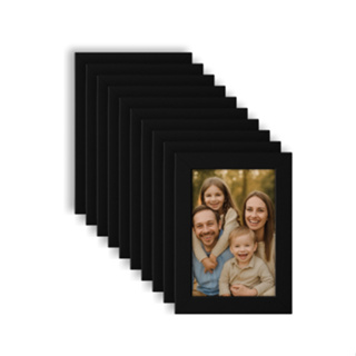 Kit Com 10 Porta Retrato 10x15cm Preto Com Vidro. em Oferta na Shopee