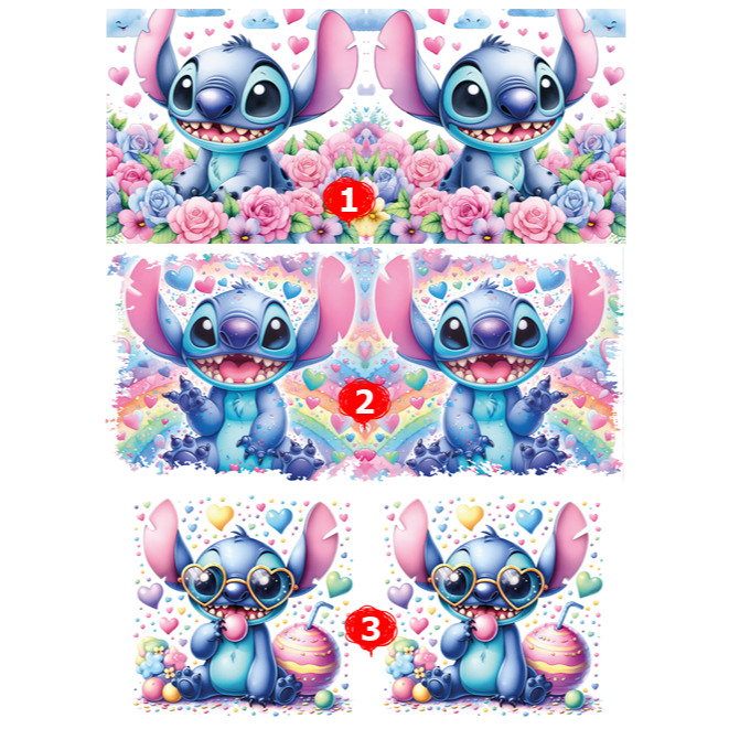 Arte Impressa do STITCH | Imagens prontas para estampar suas Canecas | Sublimação | Personalizada | Pack 02