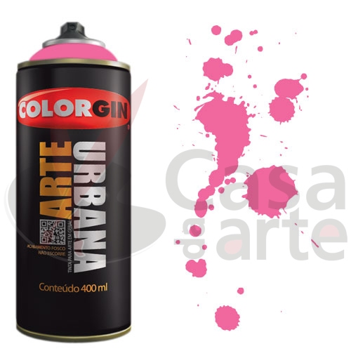 Tinta Spray Arte Urbana Colorgin 400ml 917 Rosa Lirio