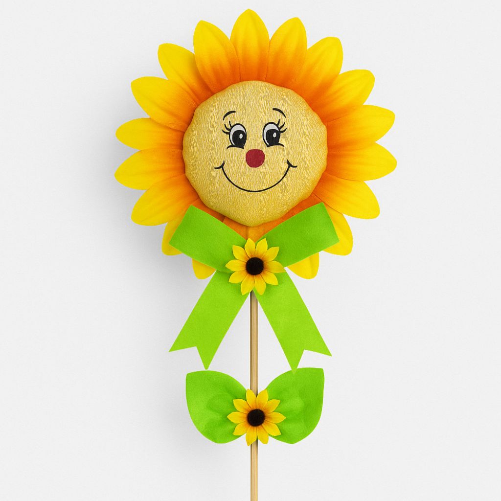 Enfeite Girassol Feliz Decorativo 55cm Decoração Para Festa Junina Enfeite Junino Ref J-68