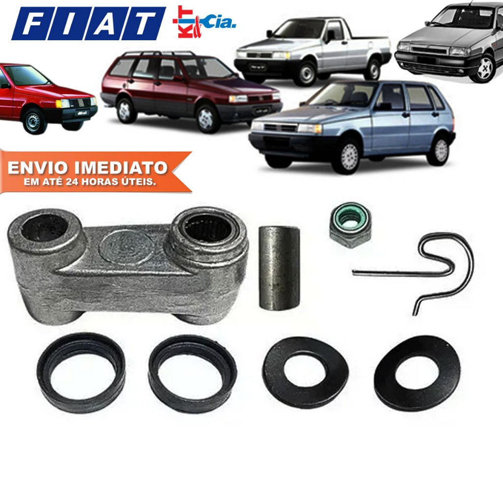 Kit Reparo Suporte Do Trambulador Fiat Uno Tempra E Tipo Top em Alumínio Alta Qualidade Nacional Nfe
