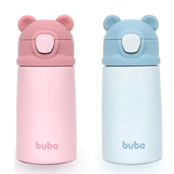 Garrafa Térmica Infantil Ursinho 320ml com Canudo – Buba