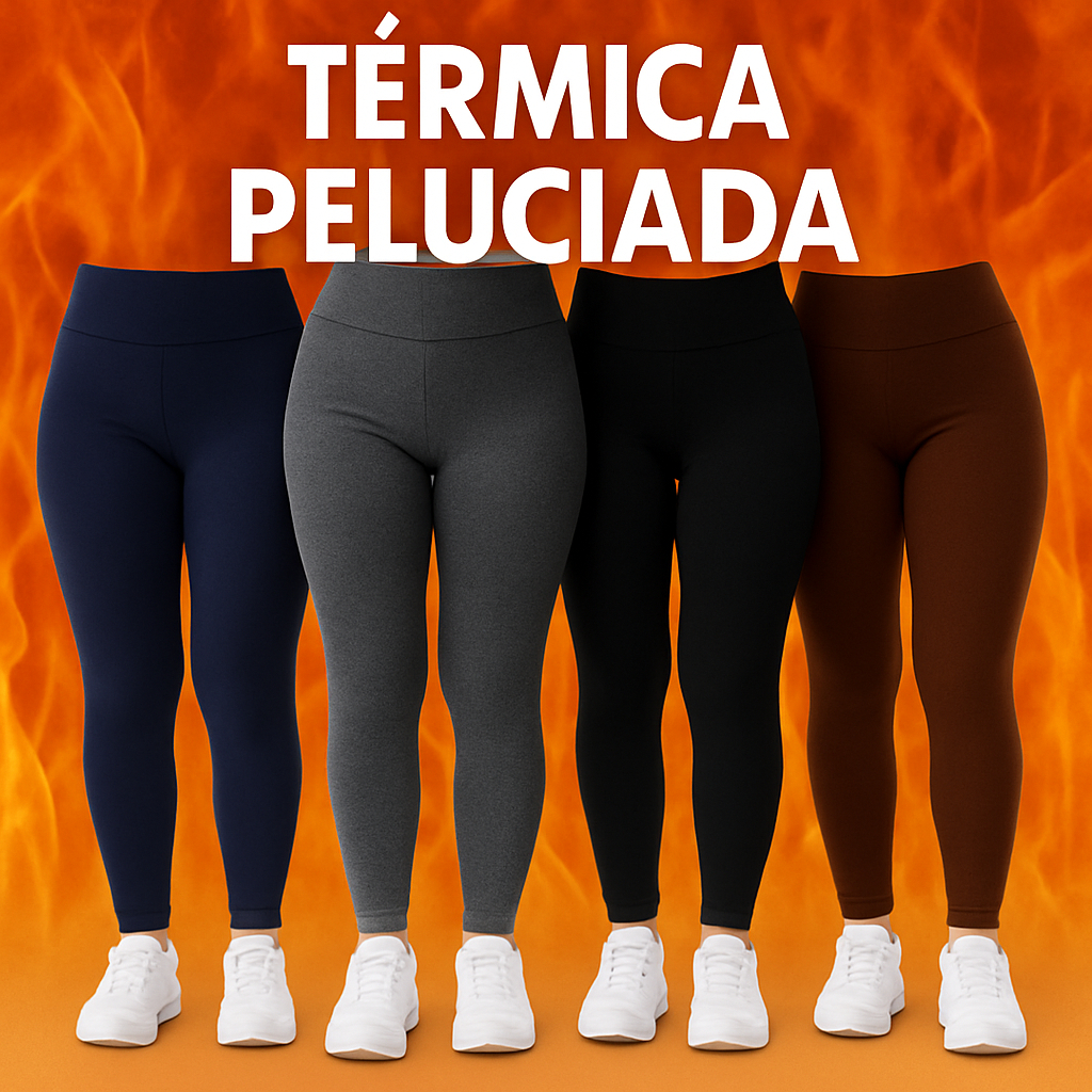 Kit 3 Legging Flanelada Peluciada Grossa Frio Inverno