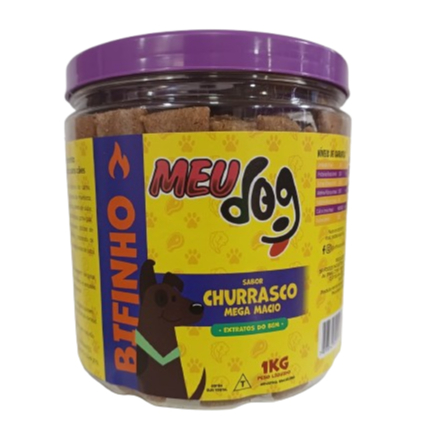 Bifinho Meu Dog sabor CHURRASCO 1kg Pote