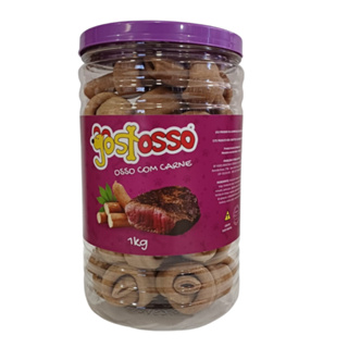 Osso para cachorro Gostosso com carne M 1kg em Oferta na Shopee