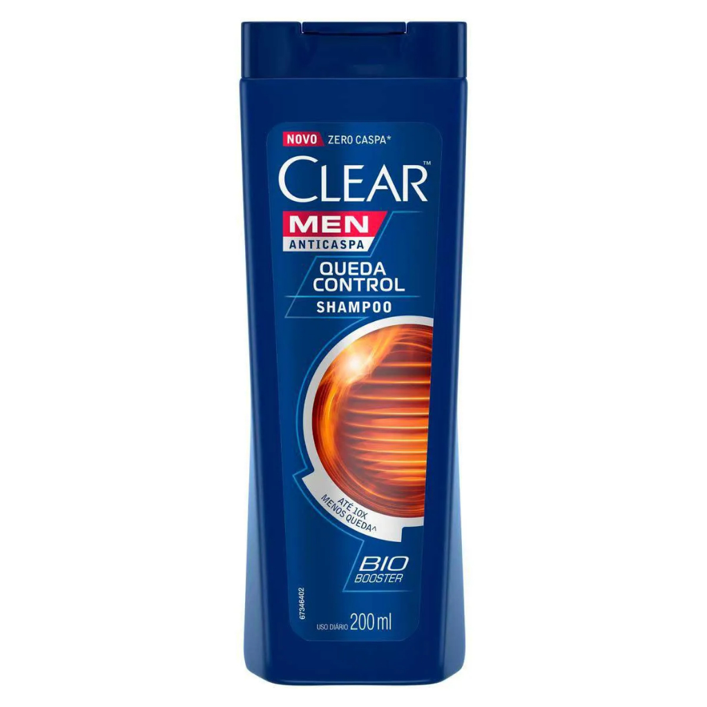 Shampoo Clear Men Anticaspa Queda Control 200ml em Oferta na Shopee