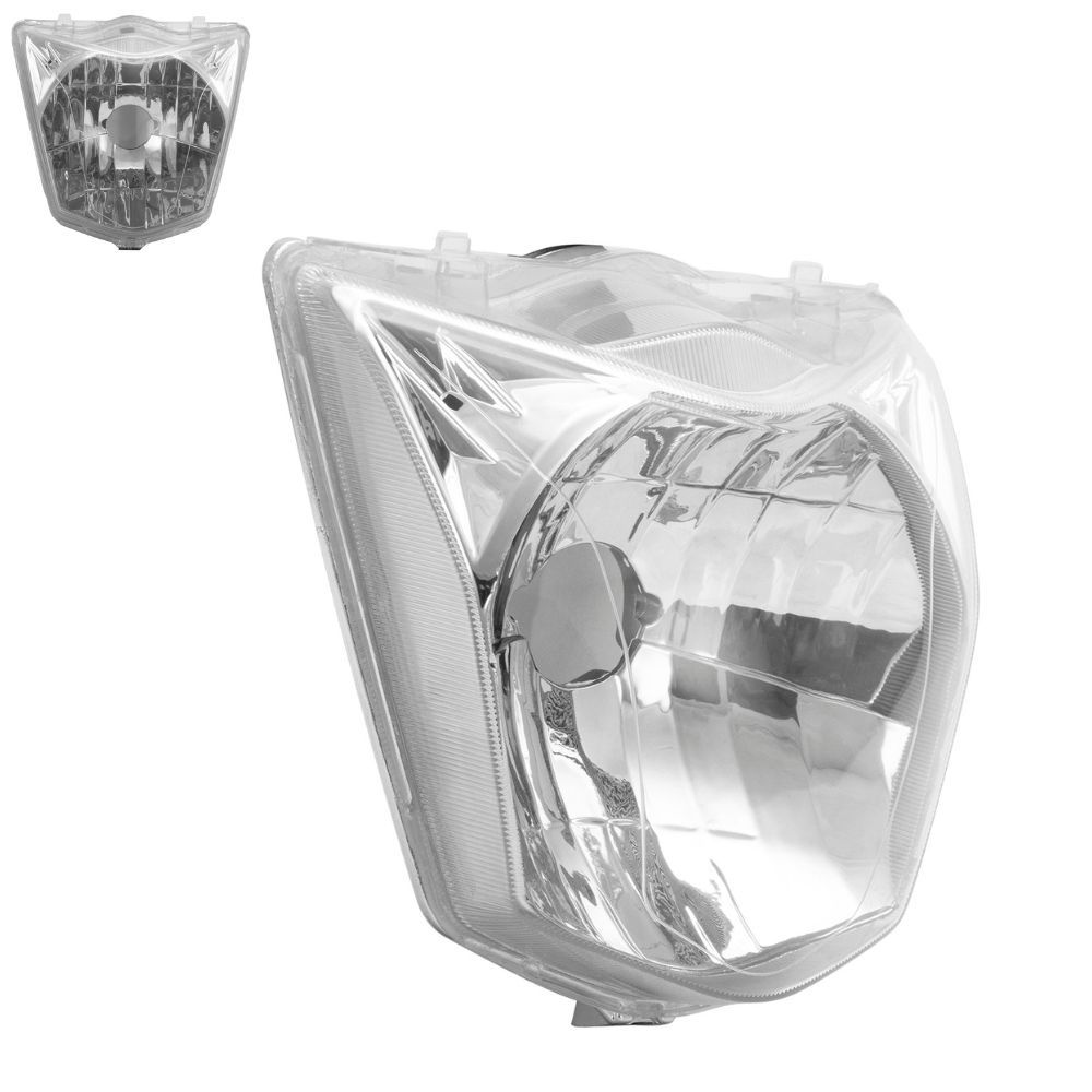 Farol Completo Cg 150 2014/15 / Cg 160 2016/24 / Fan 125 2014/18 Cromo Forte Peças Para Motos